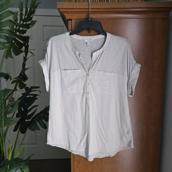 Lucky Brand Tops - Lucky Brand Light Beige Button-Down Shirt